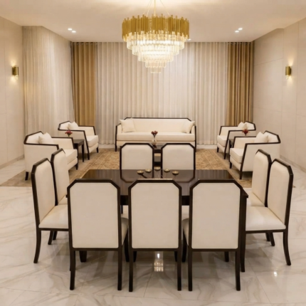Royal Mahogany Dining Table Set